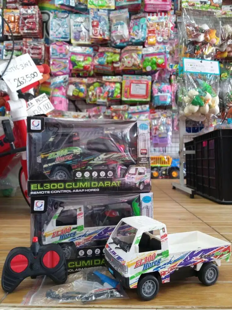 mainan anak rc pickup asap music