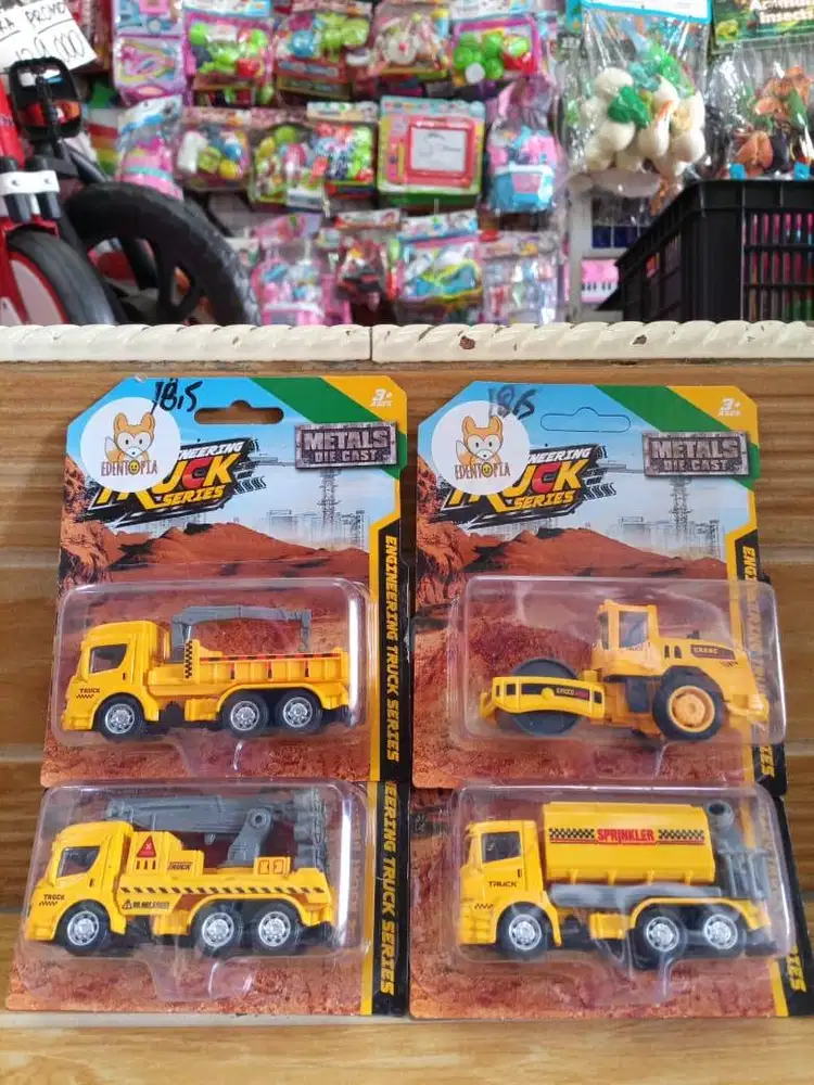 mainan anak diecast truck konstruksi
