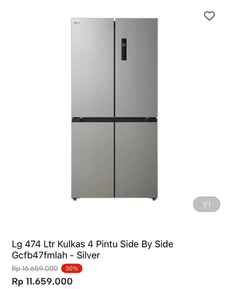 KULKAS MULTIDOOR LG 474liter