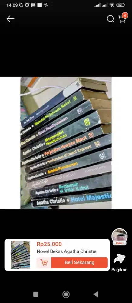 Novel Bekas karya Agatha Christy