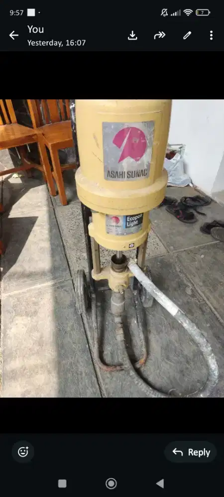 AIRLESS PAINT PUMP ASAHI SUNAC ECOPON LIGHT – ORIGINAL JAPAN