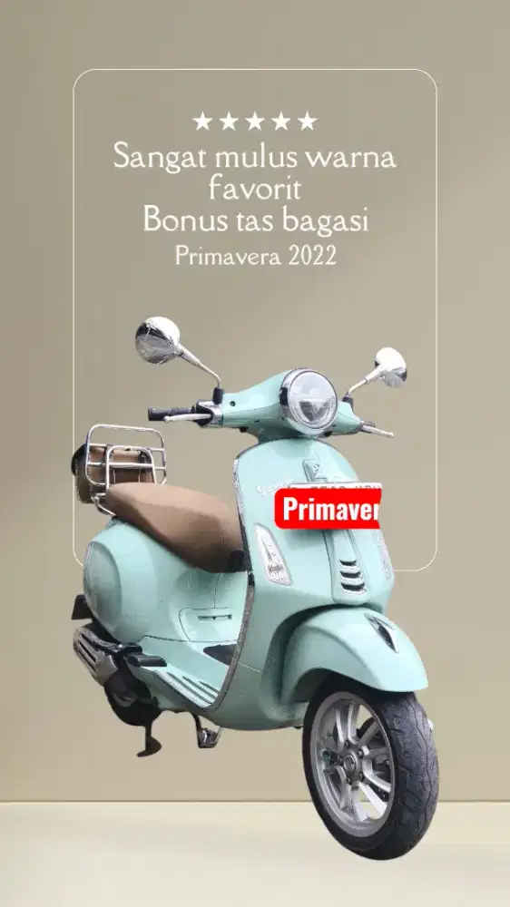 Termurah dp 1jt Vespa Primavera 150 ABS mulus (Ktp daerah bs kredit