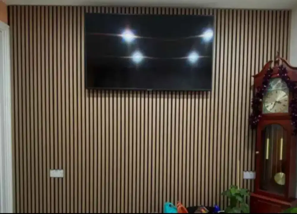 Wpc Panel pvc interior indoor bahan dan terpasang