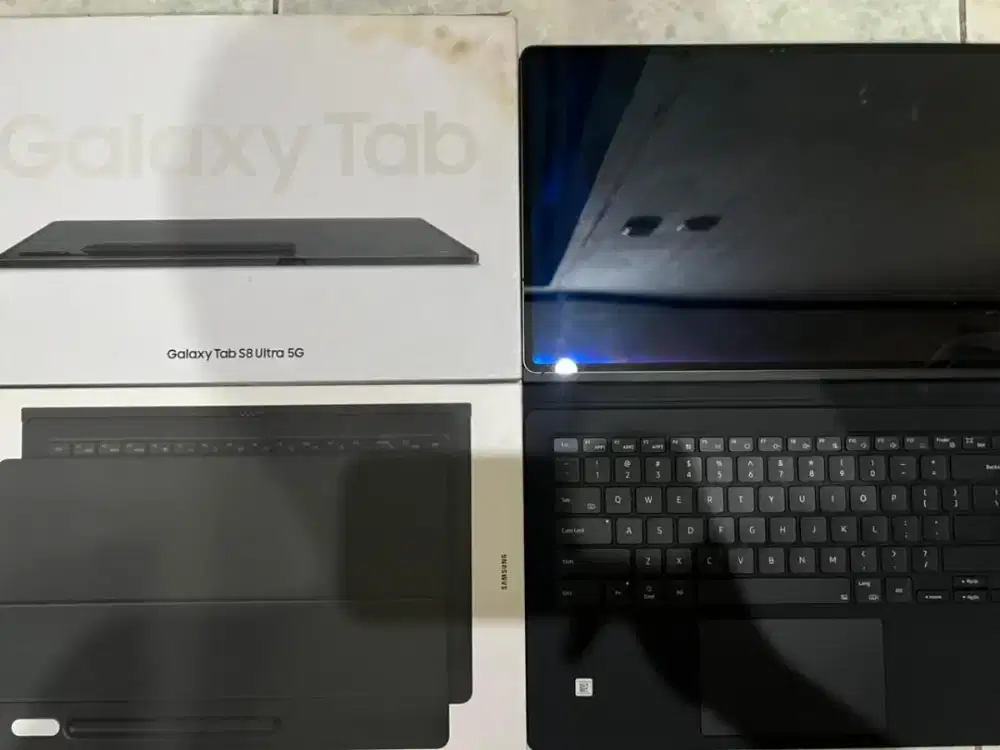 Samsung Tab S8 Ultra 5G + keyboard ori 12/256gb