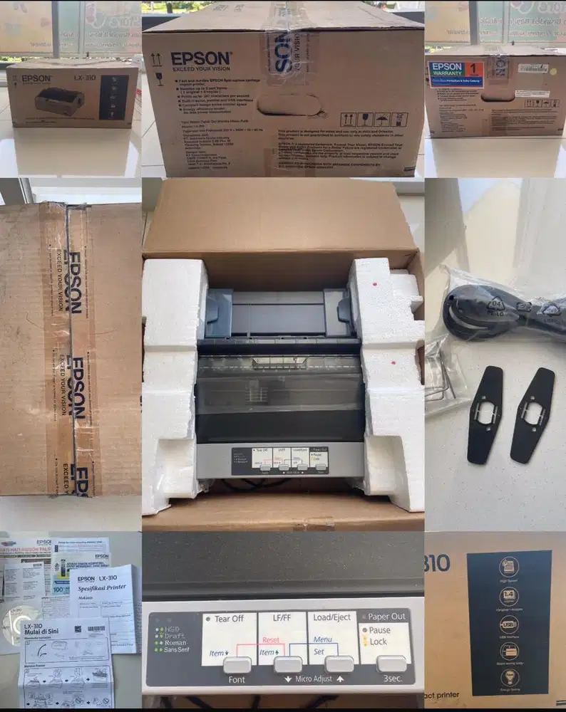 Printer,Epson +kertas ny