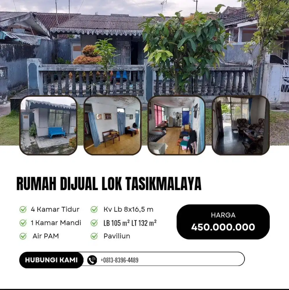 DI JUAL CEPAT RUMAH LOK TASIKMALAYA BISA NEGO