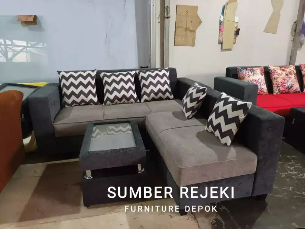 Harga termurah Sofa L putus
