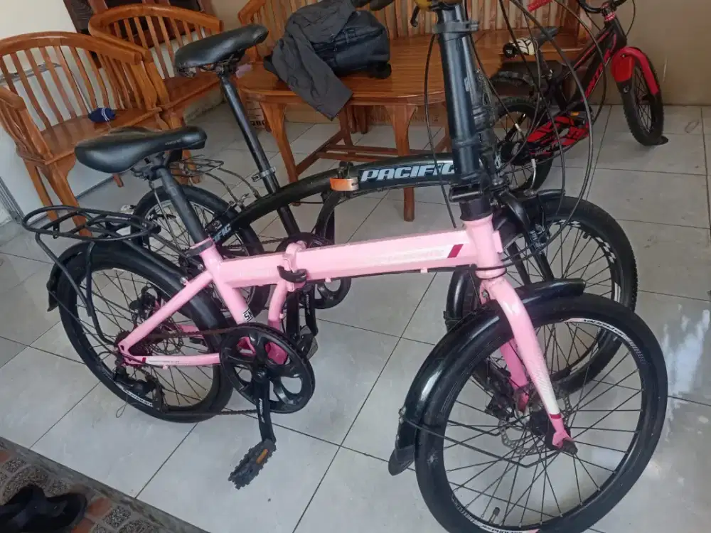 SEPEDA LIPAT PINK & HITAM