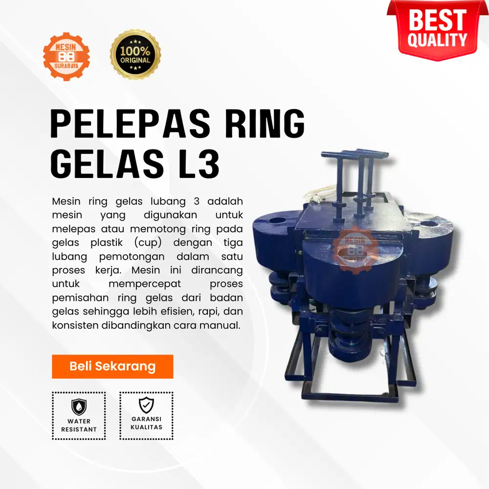 PELEPAS RING GELAS LUBANG 3