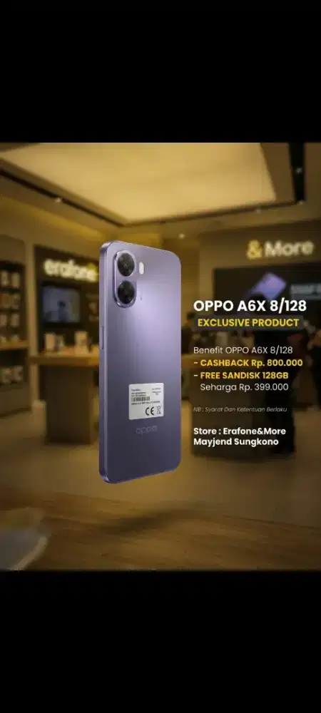 OPPO A6X 8/128 PROMO cb 800k
