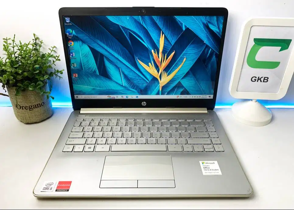 Laptop Hp 14s core i5 Gen 10 dual VGA Gaming Editing Render Ssd 512gb