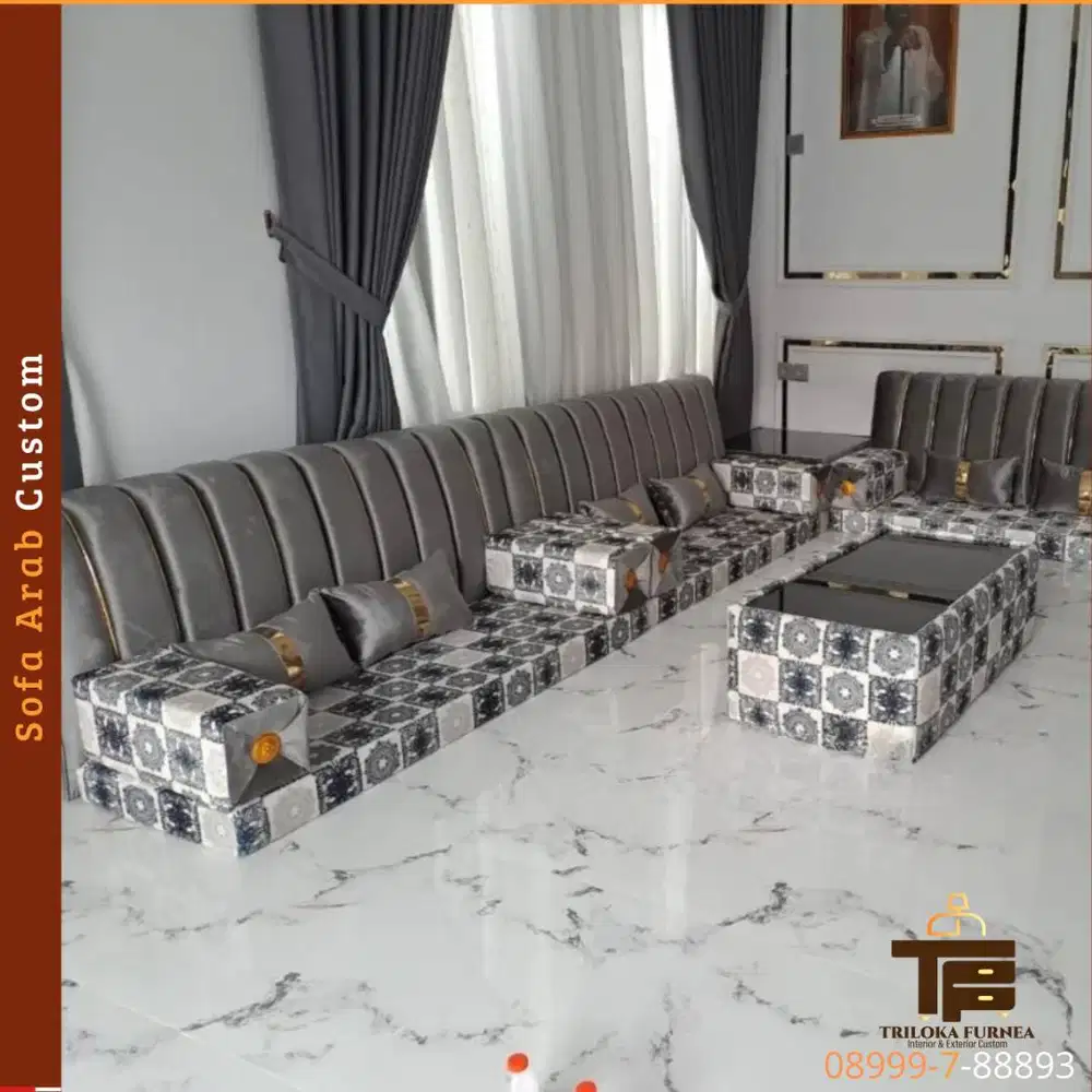 Sofa Arab Custom Mewah – Bikin Ruangan Auto Sultan