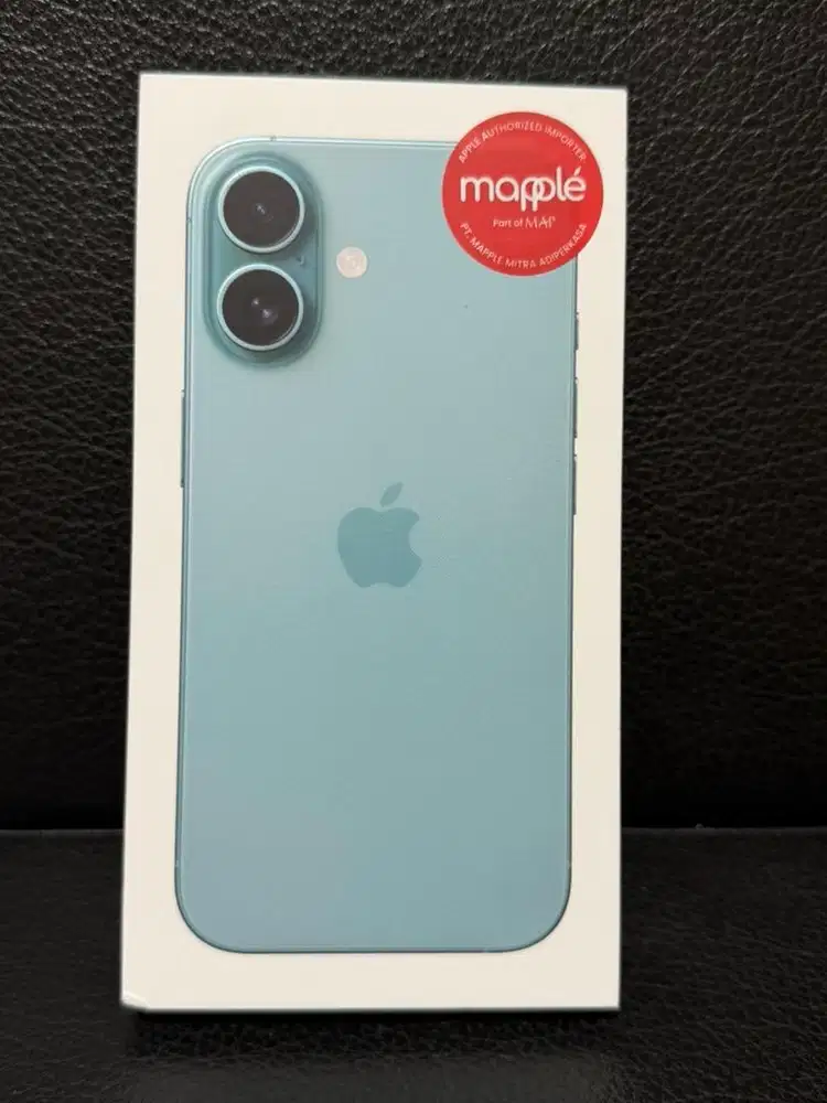 iPhone 16 Warna Teal 128GB Resmi Indo Garansi Mapple