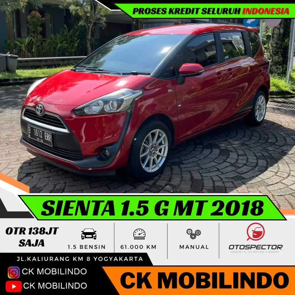 Toyota Sienta G Manual 2018 ANTIK ISTIMEWA DP minim Serena