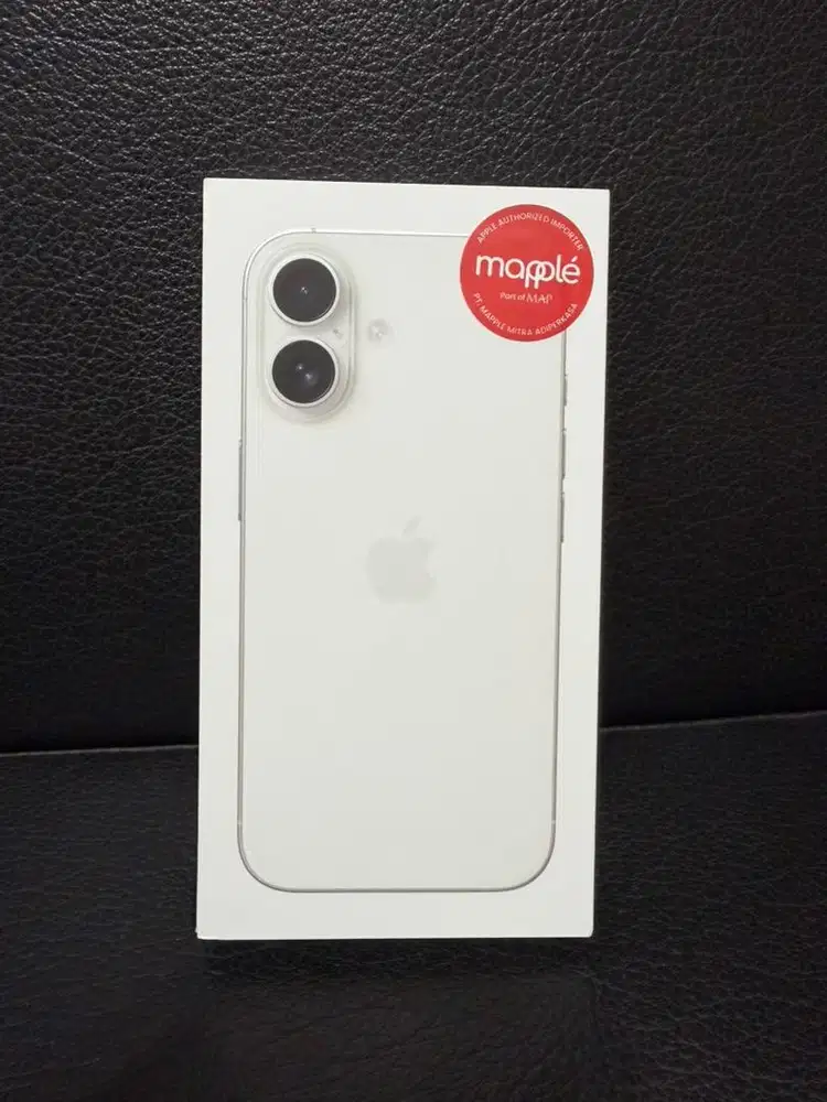 For Sell iPhone 16 warna white 128gb segel green peel