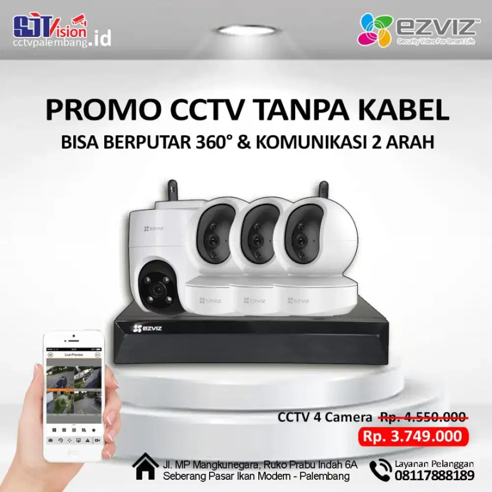[TERMURAH] Paket 4 Wireless Camera 2MP