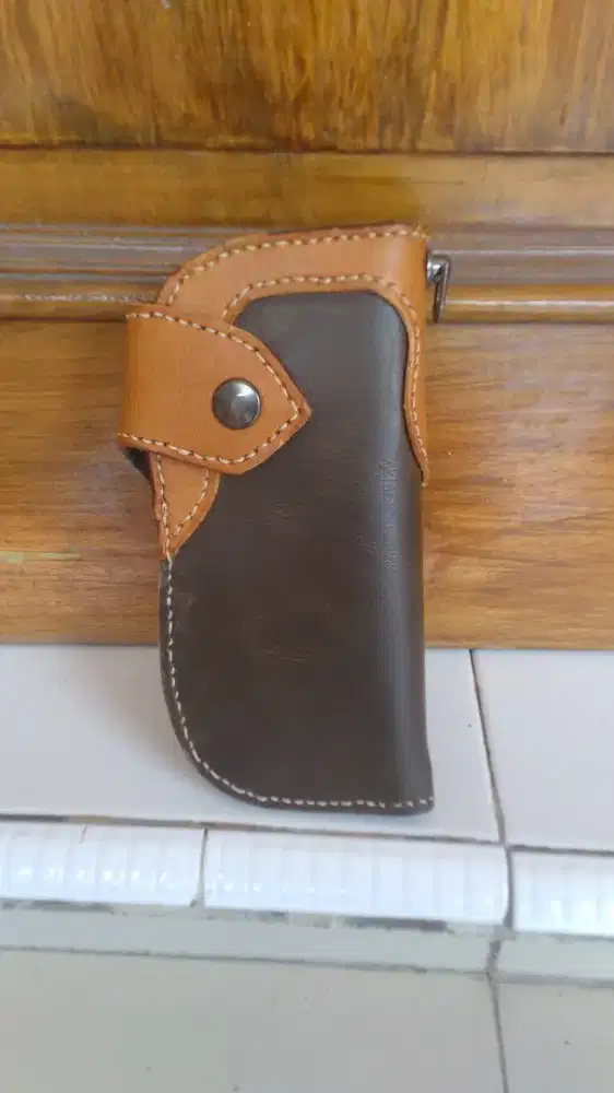 Leather wallet biker