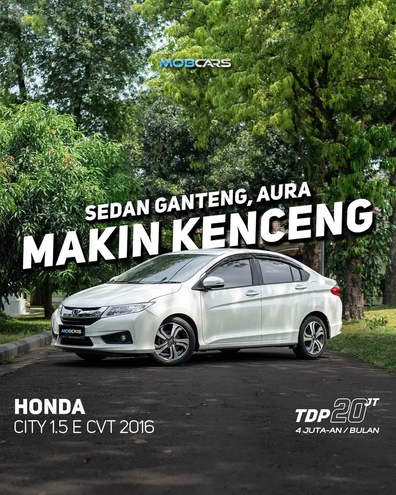 HONDA CITY 1.5 E CVT 2016 MATIC PUTIH