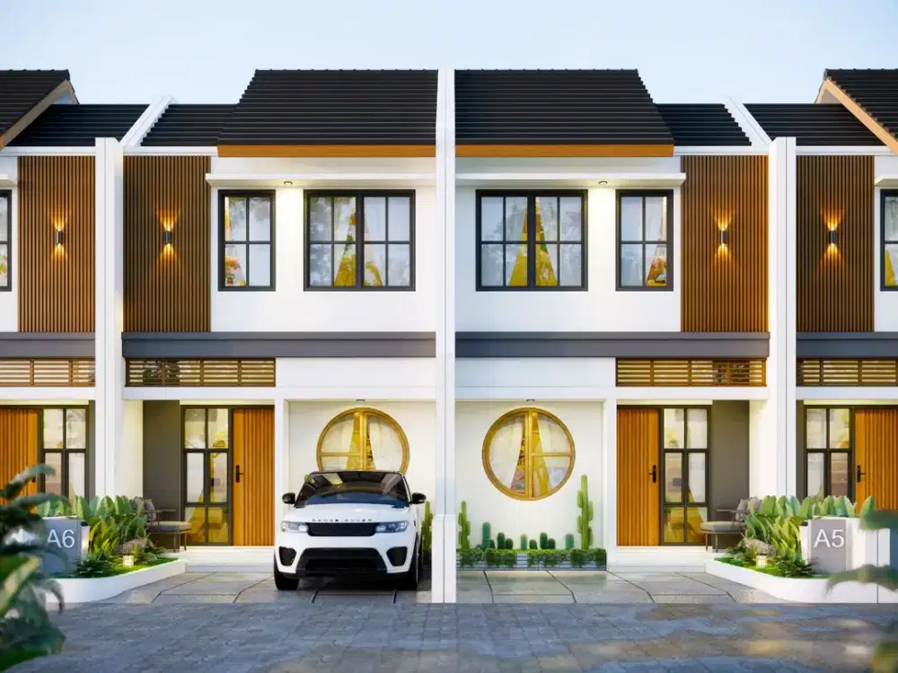 Rumah 2 lantai di Jogja Barat Kulon Progo Desain Jepang One Gate System