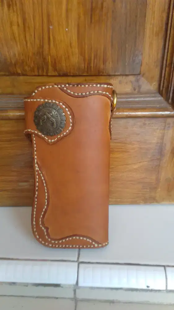 Leather wallet bikers
