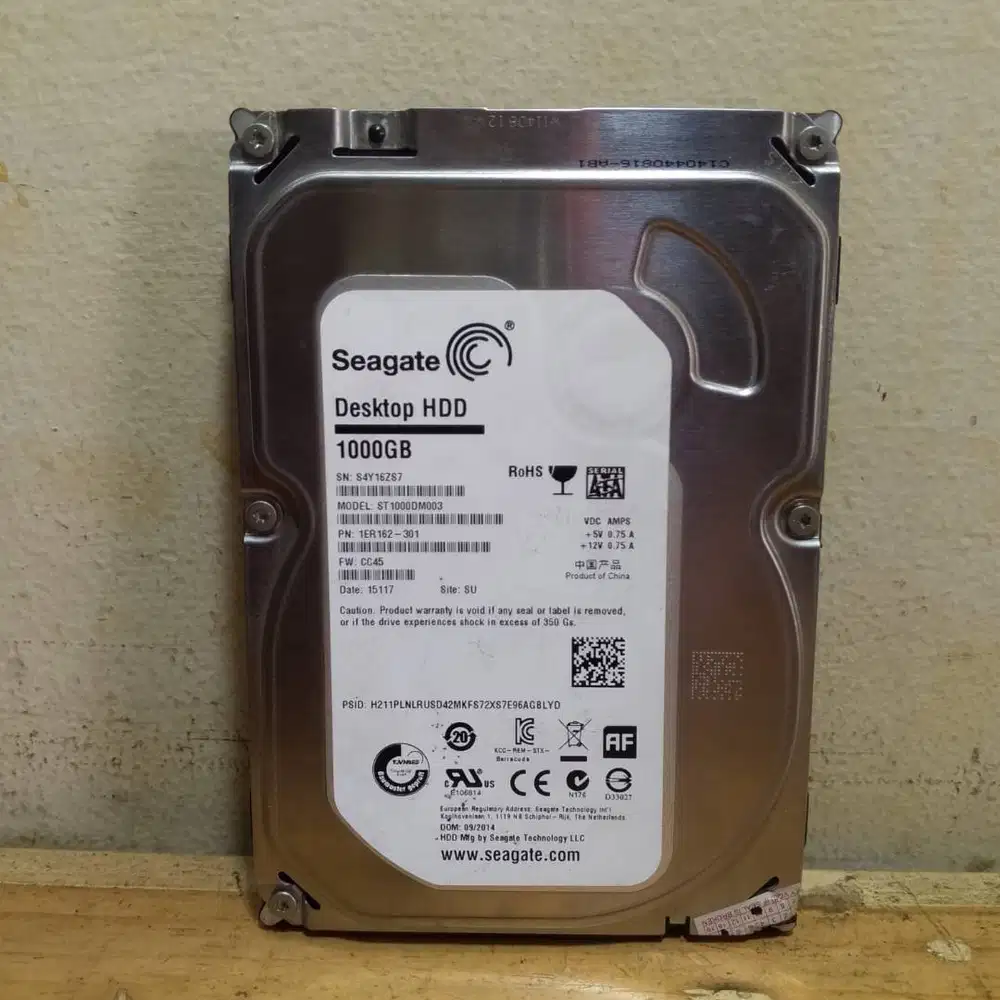 Harddisk PC HDD komputer 1 TB Seagate 3.5 sentinel 100%