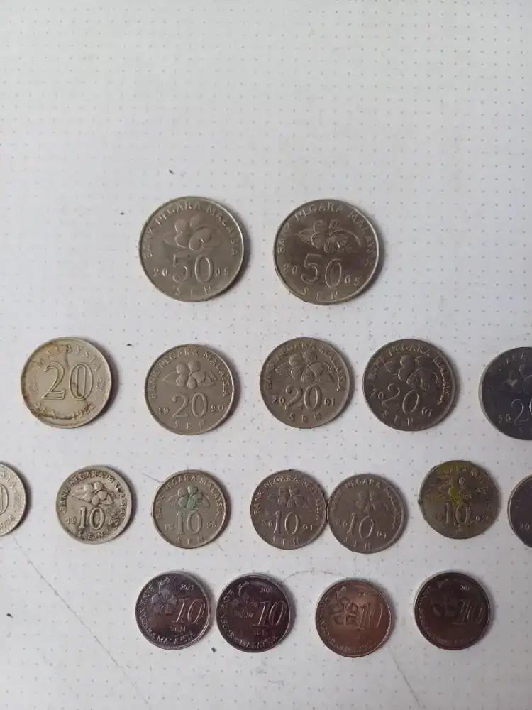 Koin Sen Malaysia antiq thn 1980-2010