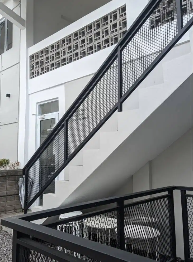 Railing tangga model expanda / expanded minimalis | sawargi kreasindo