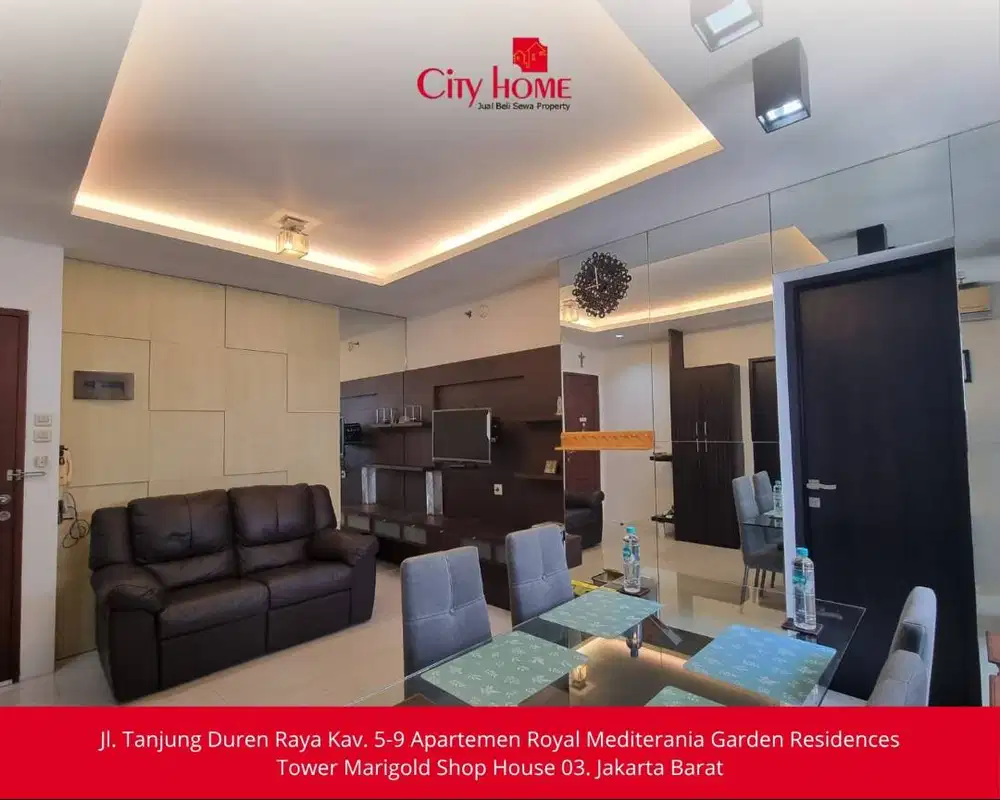 Jual Apartemen 1+1 Bedroom Furnished di Mediterania Garden Residence 2