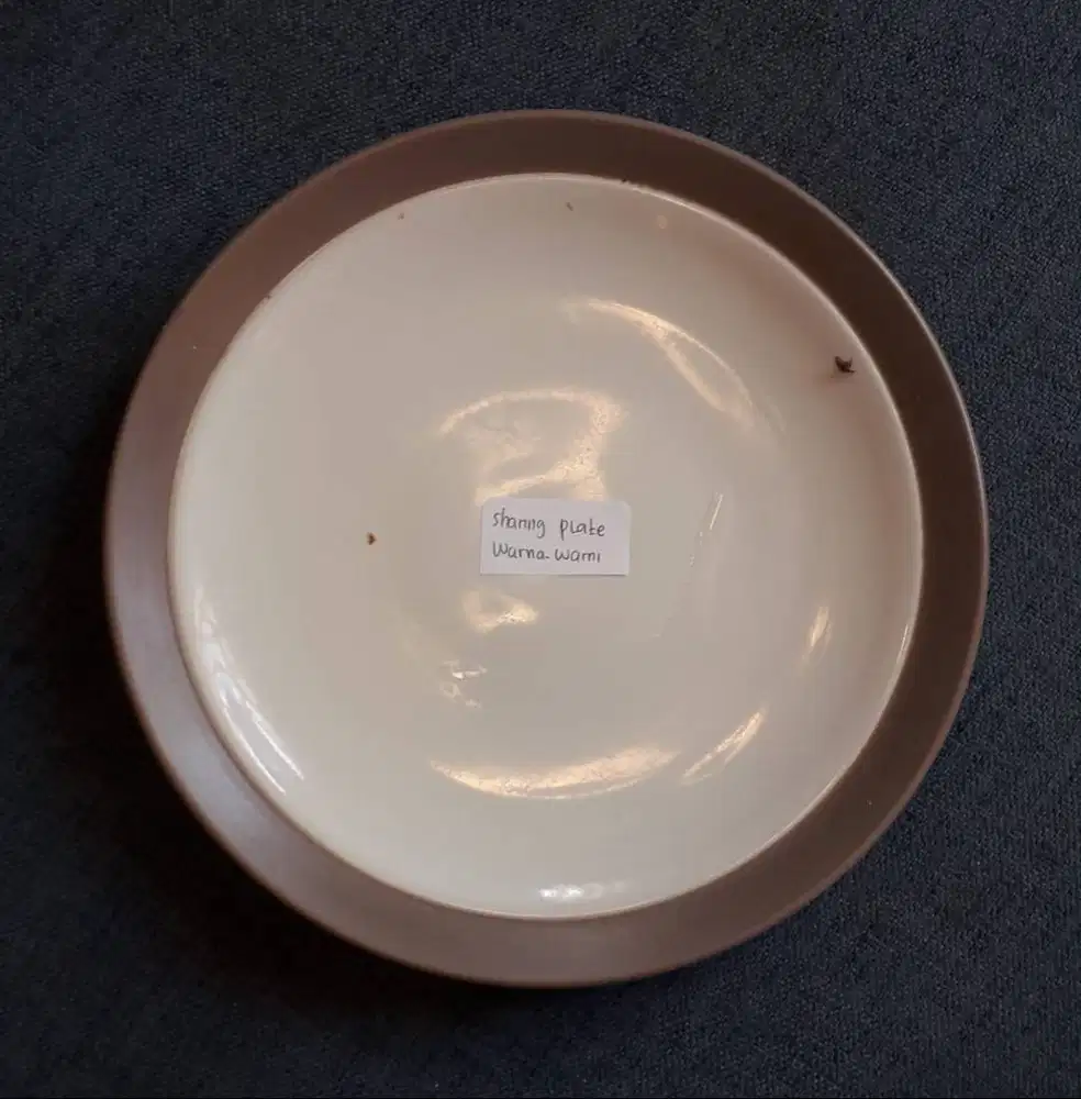 piring sharing plate warna warni