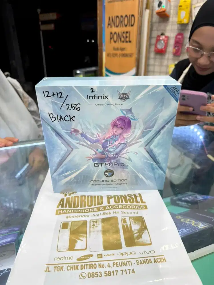 BARU!! INFINIX GT 50 PRO EDITION BOX RAM 12+12/256 SUPER GAMING LENGKA