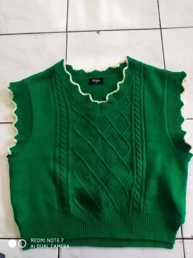 Jual vest rajut dan katun warna