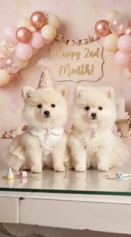 Jual Puppy Pomeranian Mini Lucu, Bulu Tebal, Sehat dan Aktif