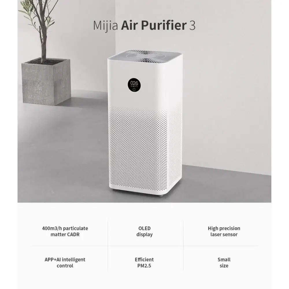 MIJIA Mi Air Purifier 3 Second Like New Semua Berfungsi Normal