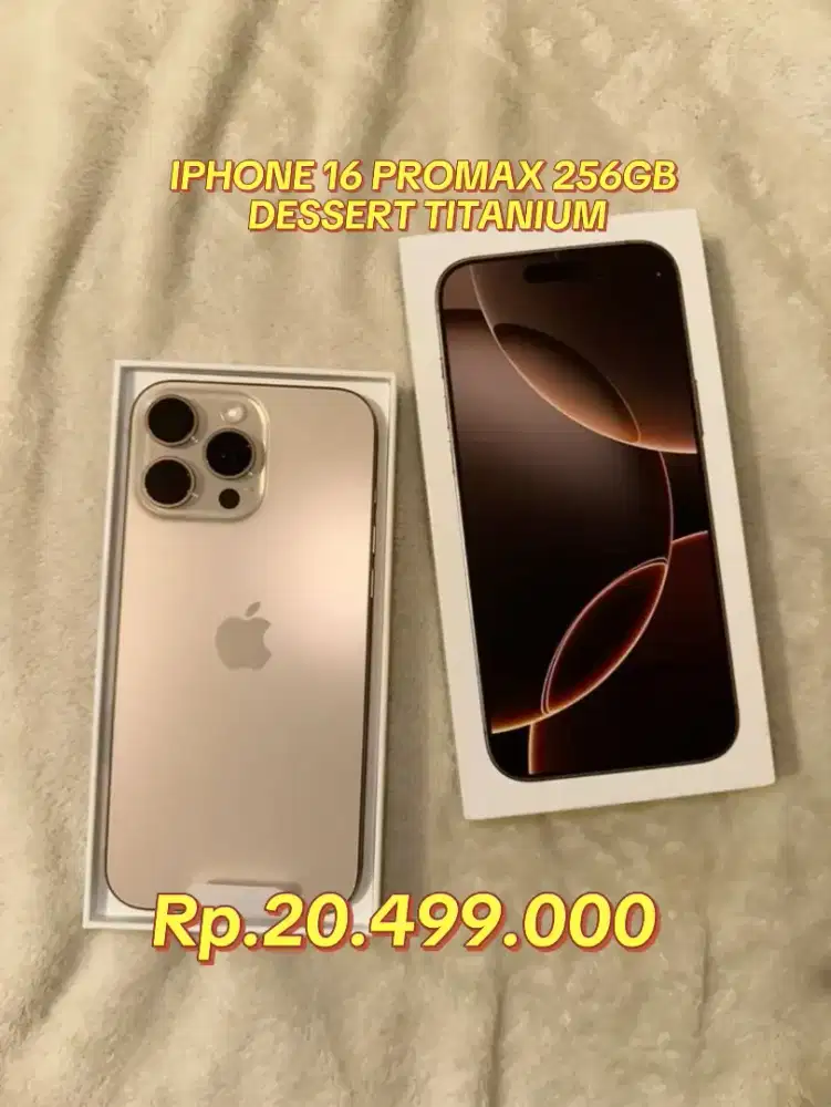IPHONE 16 PROMAX DESSERT TITANIUM