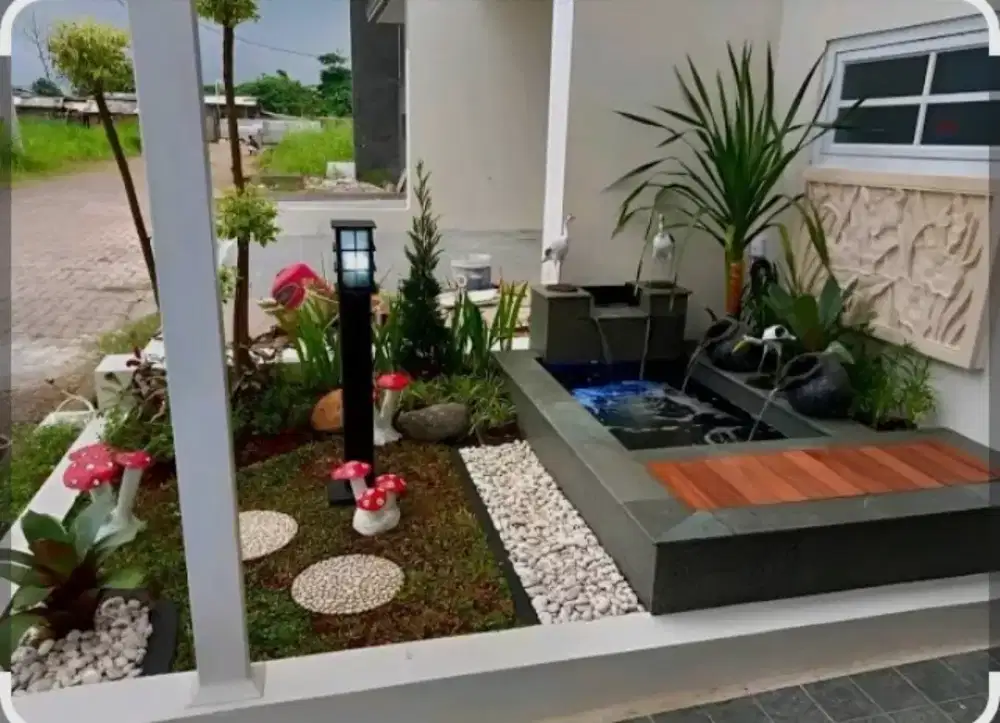 Pasangan kolam minimalis