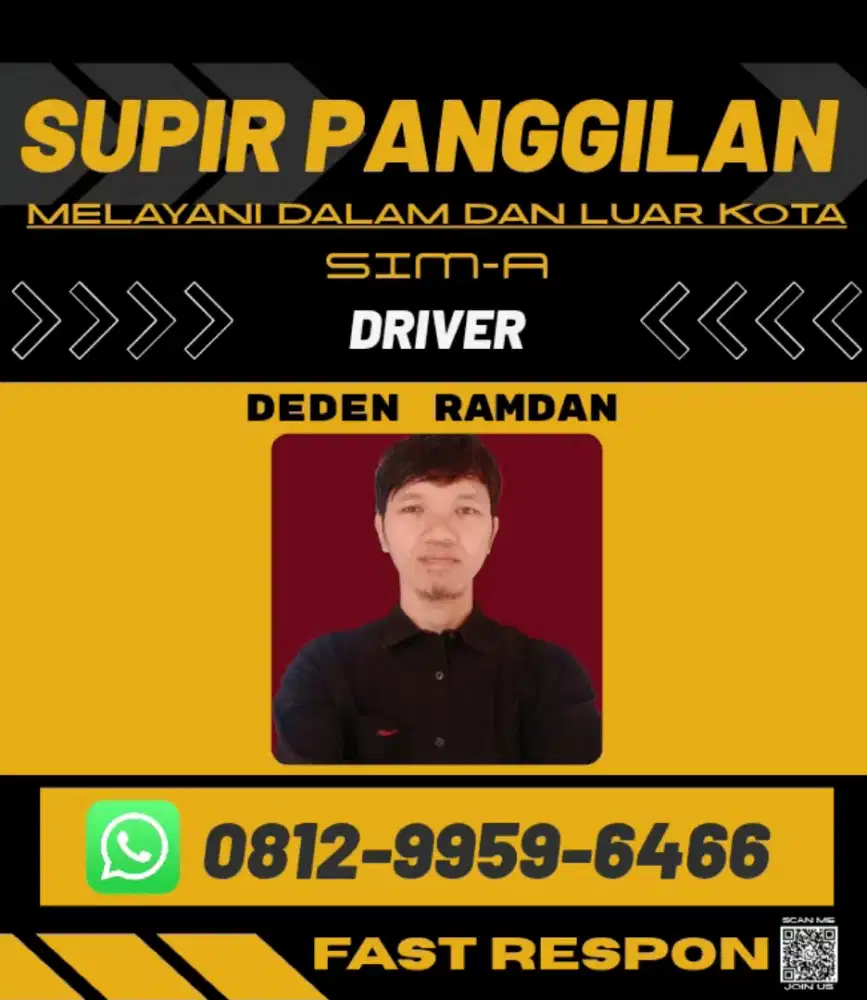 Driver freelance/supir panggilan