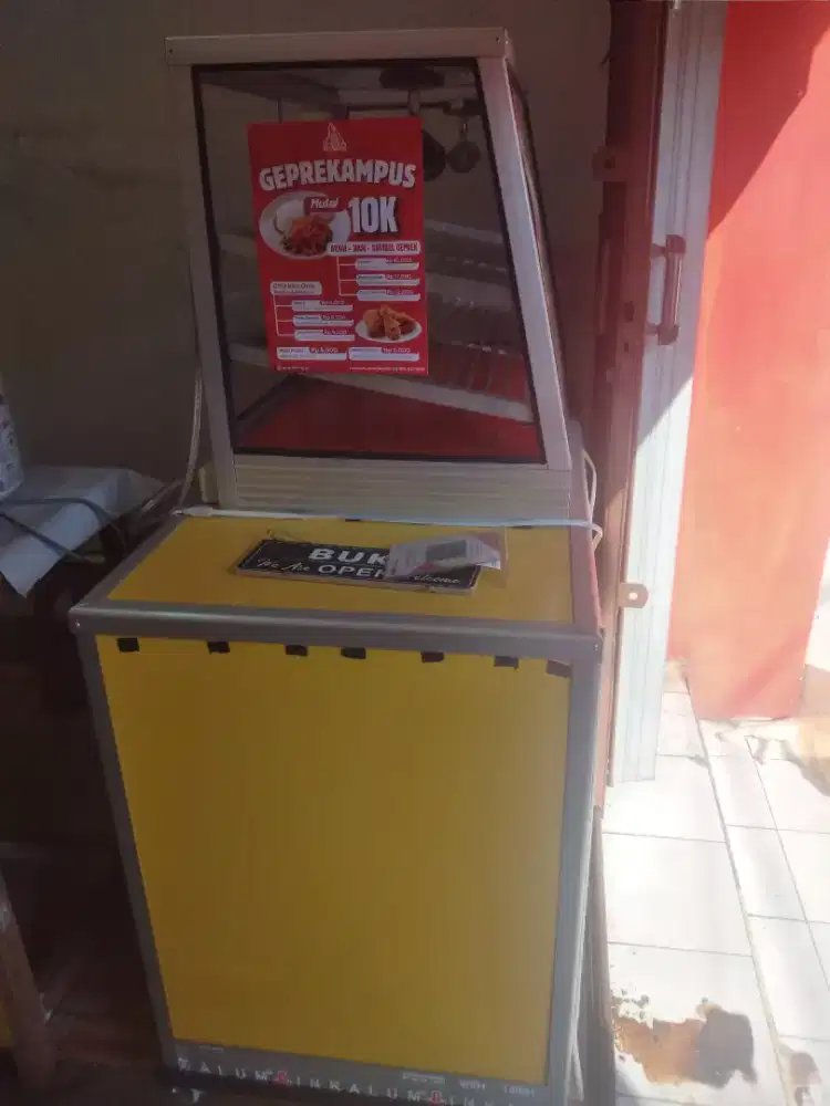 Jual Etalase Usaha Fried Chicken Full Lengkap