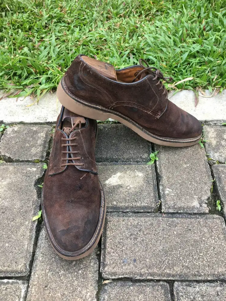 Sepatu Second Original Suede Oxford Massimo Dutti