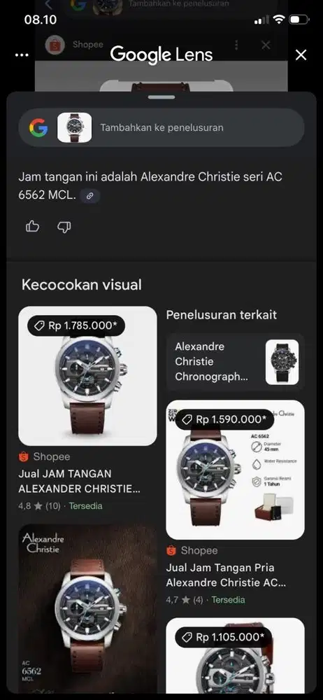 Jam tangan Alexandre Christie model AC 6270 MC