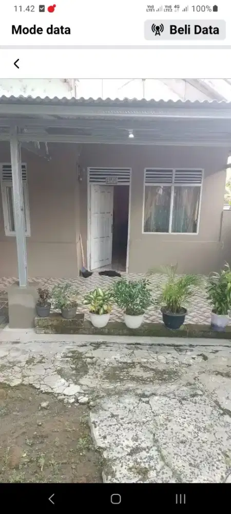 Disewakan rumah nyaman lingkungan aman 30 meter ke jalan raya