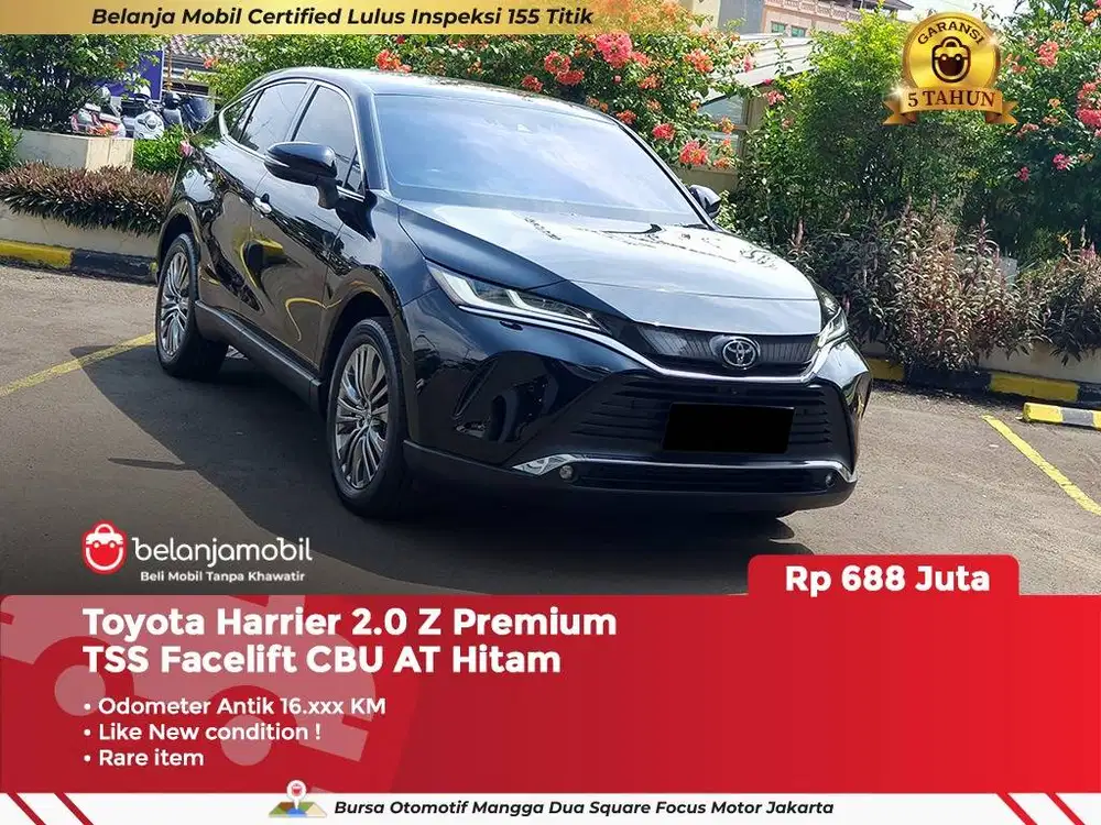 [ GARANSI 5TH ] All New Toyota Harrier 2.0 Z Premium TSS 2021 2022