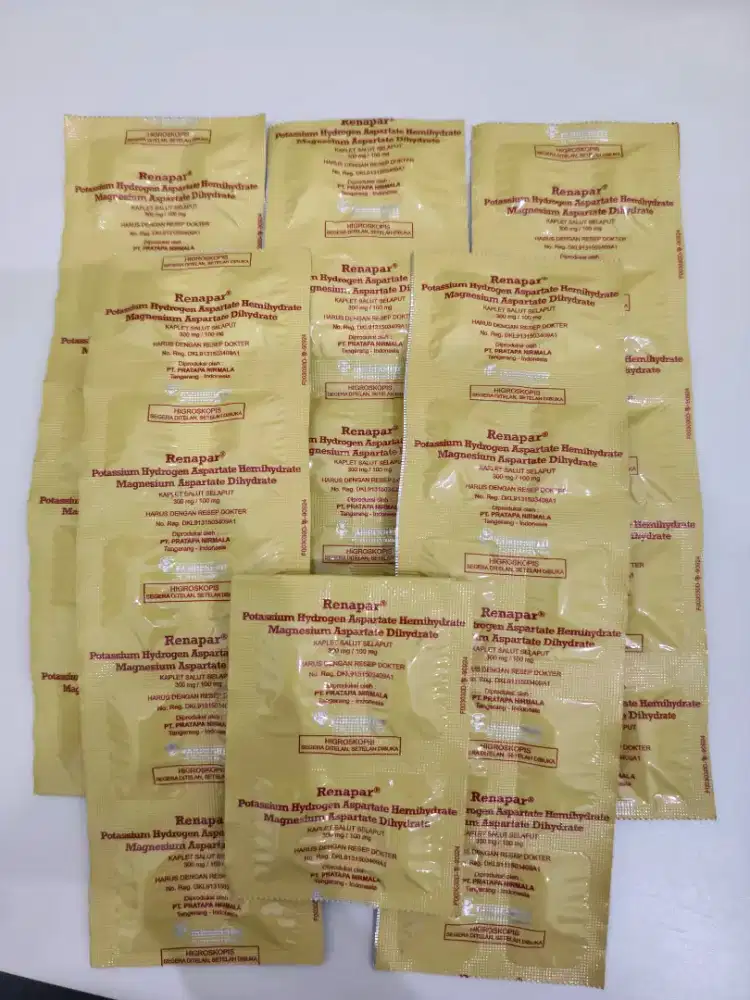 Renapar tablet potasium magnesium L-aspartate kalium L-aspartat
