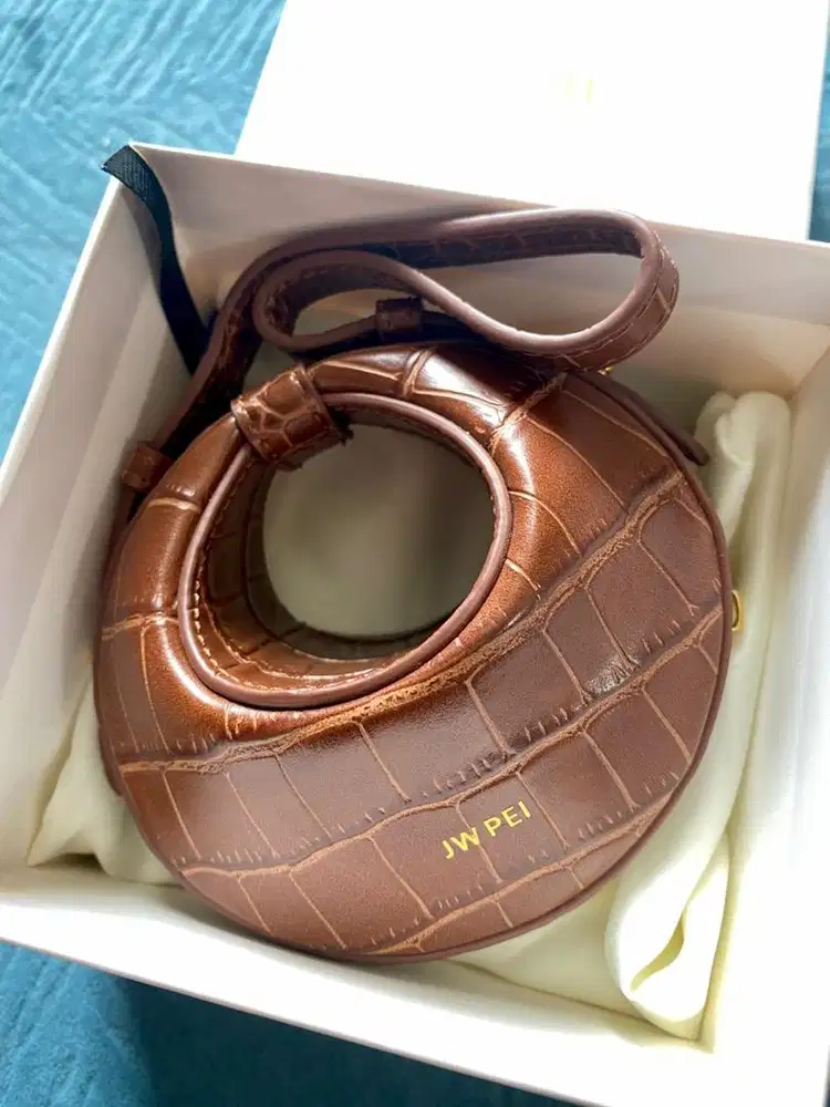 Preloved - JW Pei Rantan Super Mini Brown Croc