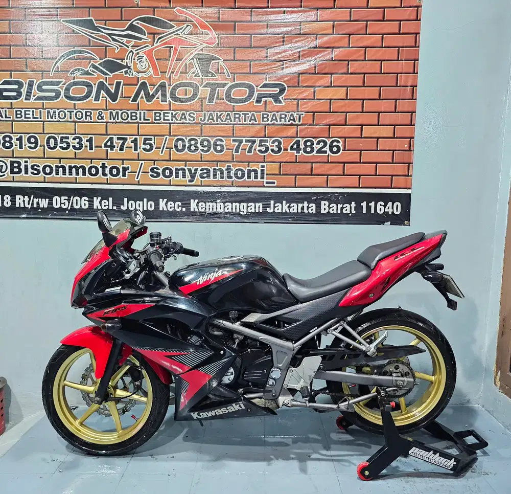ISTIMEWA ! KAWASAKI NINJA RR KRR 2 TAK SUPERKIPS TH 2014 MERAH HITAM