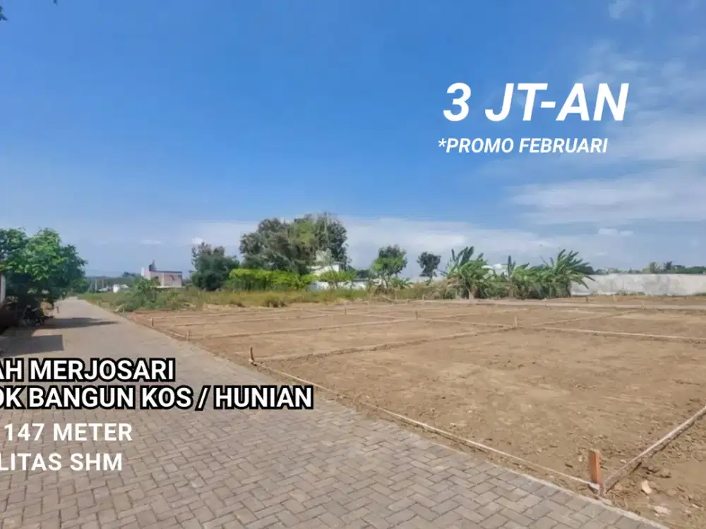 tanah view kota malang bebas banjir cocok bangun kost atau villa