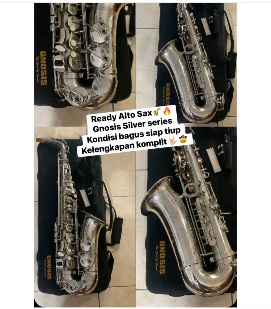 Dijual Saxsophone Alto Gnosis Silver