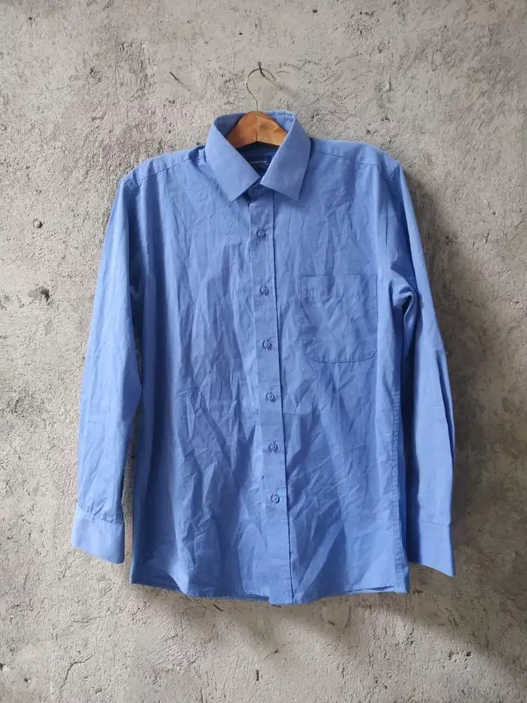 PL kemeja biru panjang