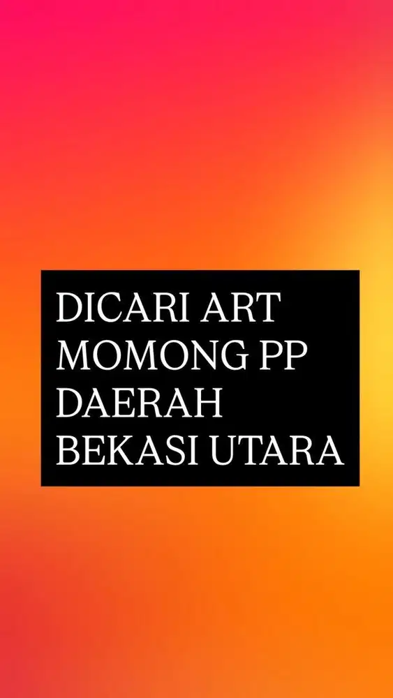Lowongan ART momong