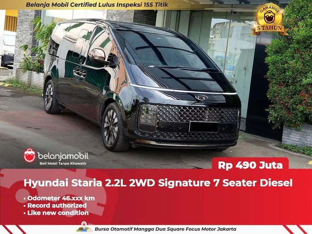 [ GARANSI 5TH ] Hyundai Staria 2.2L 2WD Signature 7 Seater 2021/2022