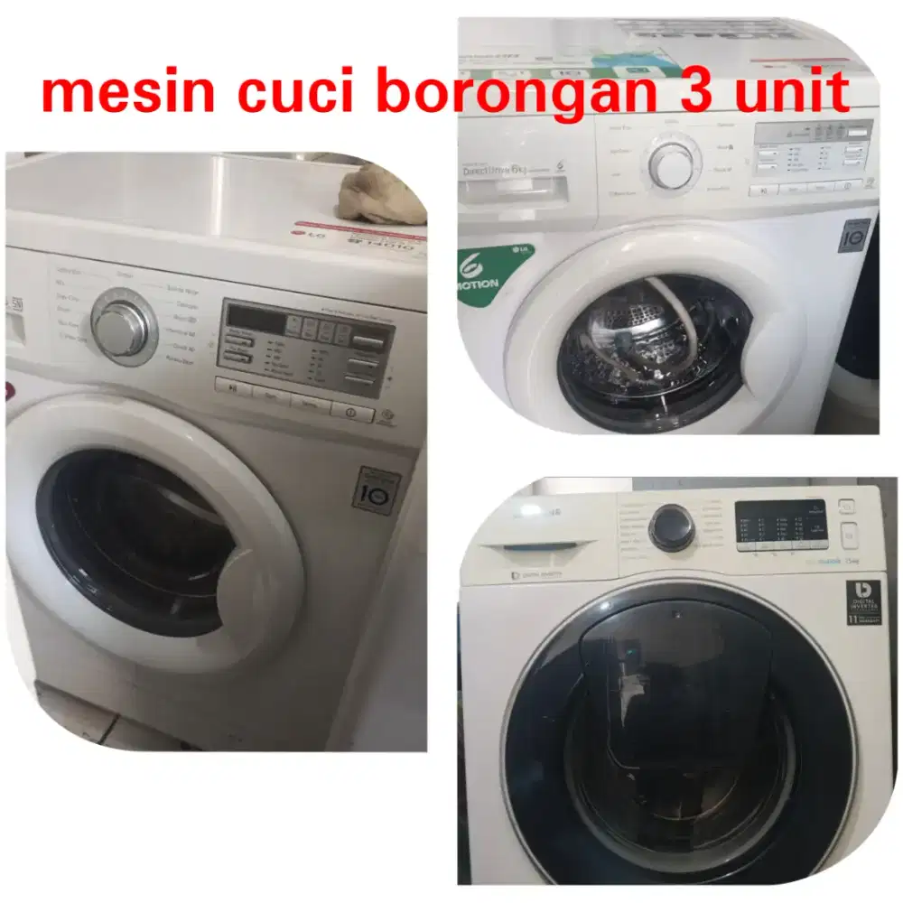 3 unit mesin cuci laundry